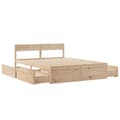 Miniatyrbilde 6 av 10: vidaXL Sengeramme uten madrass 150x200 cm heltre furu
