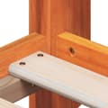 Pikkukuva 8 / 11: vidaXL Korotettu sänky katoksella vahanruskea 80x200 cm täysi mänty