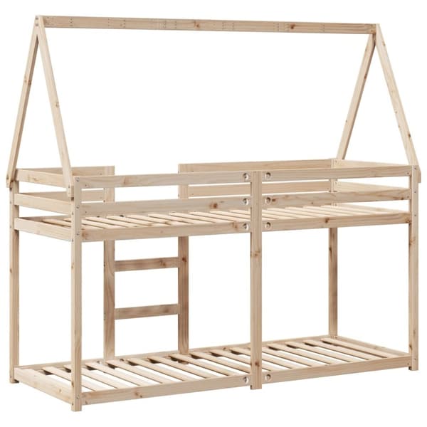 vidaXL Kerrossänky katolla 80x200 cm täysi mänty