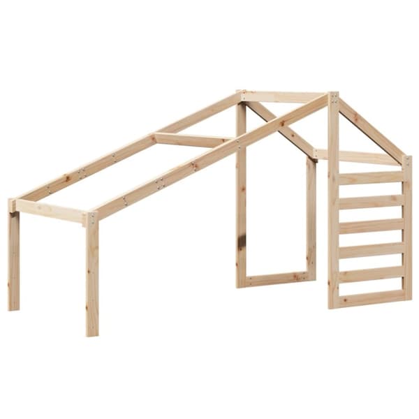 vidaXL Våningssäng utan madrass 90x190 cm massiv furu