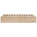 Miniatyrbilde 4 av 9: vidaXL Sengeramme uten madrass 150x200 cm heltre furu