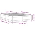 Miniatyrbilde 8 av 9: vidaXL Sengeramme uten madrass 150x200 cm heltre furu