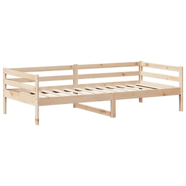 vidaXL Dagbädd med tak 90x200 cm massiv furu