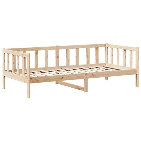 vidaXL Dagbänk med bänk och tak 90x200 cm massiv furu