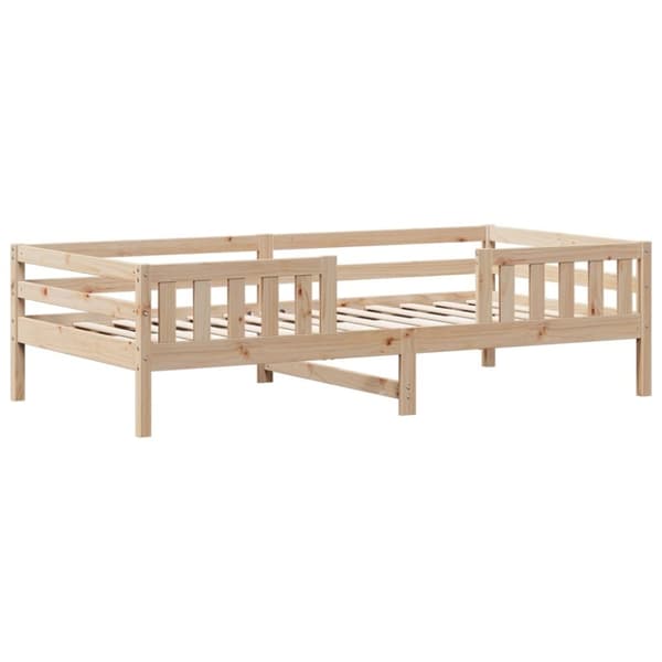 vidaXL husseng 90x190 cm massivt fyrretræ hvid