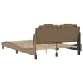 Miniatyrbillede 10 af 11: vidaXL sengeramme med LED uden madras 140x200 cm cappuccinofarvet