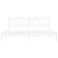 Miniatyrbillede 5 af 9: vidaXL sengeramme med sengegavl 193x203 cm metal hvid