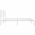 Miniatyrbillede 6 af 9: vidaXL sengeramme med sengegavl 193x203 cm metal hvid