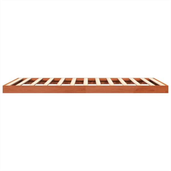 vidaXL Sengeramme brun 140x190 cm heltre furu