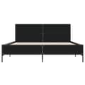 Miniatyrbilde 3 av 9: vidaXL Sengeramme svart 160x200 cm konstruert tre og metall