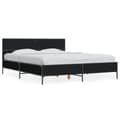 Miniatyrbilde 9 av 9: vidaXL Sengeramme svart 160x200 cm konstruert tre og metall