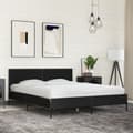 Miniatyrbilde 2 av 9: vidaXL Sengeramme svart 160x200 cm konstruert tre og metall