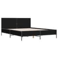 Miniatyrbilde 1 av 9: vidaXL Sengeramme svart 160x200 cm konstruert tre og metall