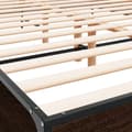 Miniatyrbillede 6 af 9: vidaXL sengestel 160x200 cm konstrueret træ og metal brun egetræ