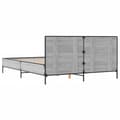 Miniatyrbilde 5 av 9: vidaXL Sengeramme grå sonoma 150x200 cm konstruert tre og metall