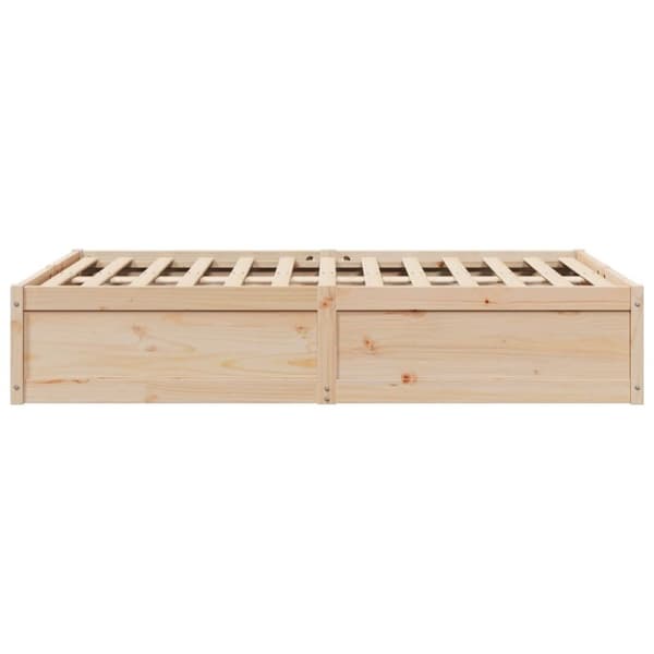 vidaXL sengeramme uden madras 120x200 cm massivt fyrretræ