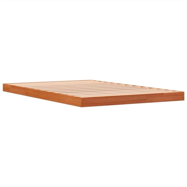vidaXL Sengeramme brun 120x190 cm heltre furu