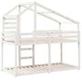 Pikkukuva 6 / 11: vidaXL Kerrossänky katolla valkoinen 90x200 cm täysi mänty