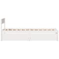 Miniatyrbilde 4 av 10: vidaXL Sengeramme uten madrass hvit 75x190 cm heltre furu