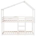 Pikkukuva 4 / 11: vidaXL Kerrossänky katolla valkoinen 90x200 cm täysi mänty