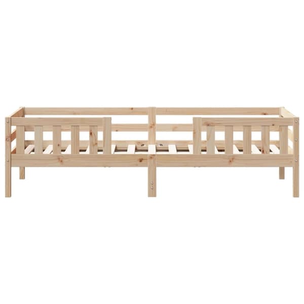 vidaXL Sengeramme uten madrass 90x200 cm heltre furu