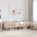 Miniatyrbilde 1 av 9: vidaXL Sengeramme uten madrass 90x200 cm heltre furu