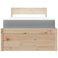 Miniatyrbilde 3 av 11: vidaXL Seng med skuffer og madrass 100x200 cm heltre furu