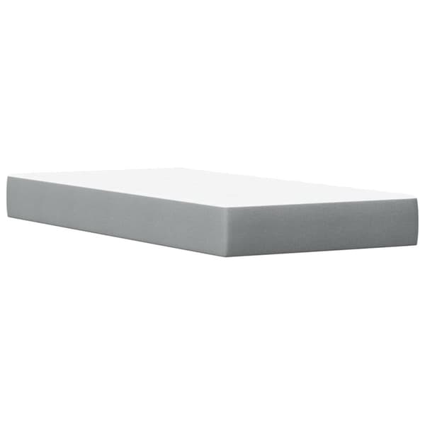 vidaXL Seng med madrass hvit 90x200 cm heltre furu