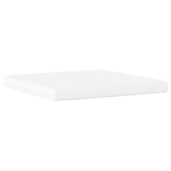 vidaXL Säng med madrass blå 200x200 cm sammet