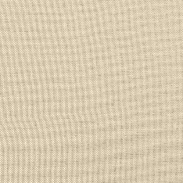 vidaXL Seng med madras 140x200 cm stof cremefarvet