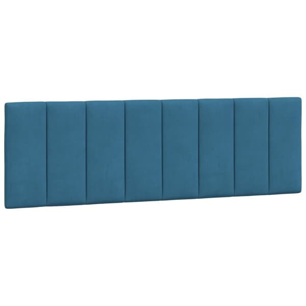 vidaXL seng med madras 160x200 cm velour blå