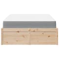 Miniatyrbilde 5 av 11: vidaXL Seng med madrass 120x200 cm heltre furu