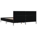 Miniatyrbillede 5 af 9: vidaXL sengestel 140x200 cm konstrueret træ og metal sort
