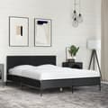 Miniatyrbilde 2 av 9: vidaXL Sengeramme svart 120x190 cm konstruert tre og metall