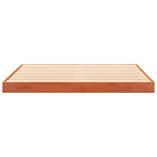 vidaXL Sengeramme brun 140x200 cm heltre furu