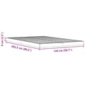 Miniatyrbilde 9 av 10: vidaXL Sengeramme brun 140x200 cm heltre furu