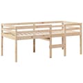 Miniatyrbilde 6 av 11: vidaXL Høyseng med tak 90x200 cm heltre furu