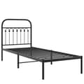 Miniatyrbilde 3 av 9: vidaXL Sengeramme i metall med hodegavl svart 80x200 cm