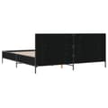 Miniatyrbilde 5 av 9: vidaXL Sengeramme svart 200x200 cm konstruert tre og metall
