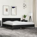 Miniatyrbilde 2 av 9: vidaXL Sengeramme svart 200x200 cm konstruert tre og metall