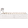 Miniatyrbilde 4 av 10: vidaXL Sengeramme uten madrass hvit 120x190 cm heltre furu