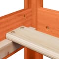 Miniatyrbilde 10 av 11: vidaXL Sett med seng og benk med tak voksbrun 90x200 cm heltre furu
