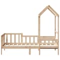 Miniatyrbillede 3 af 11: vidaXL daybed med tag 90x200 cm massivt fyrretræ