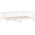 Miniatyrbilde 5 av 11: vidaXL Dagseng med tak hvit 90x200 cm heltre furu