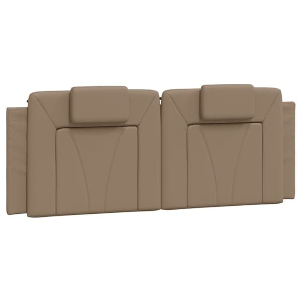vidaXL seng 140x190 cm kunstlæder cappuccinofarvet