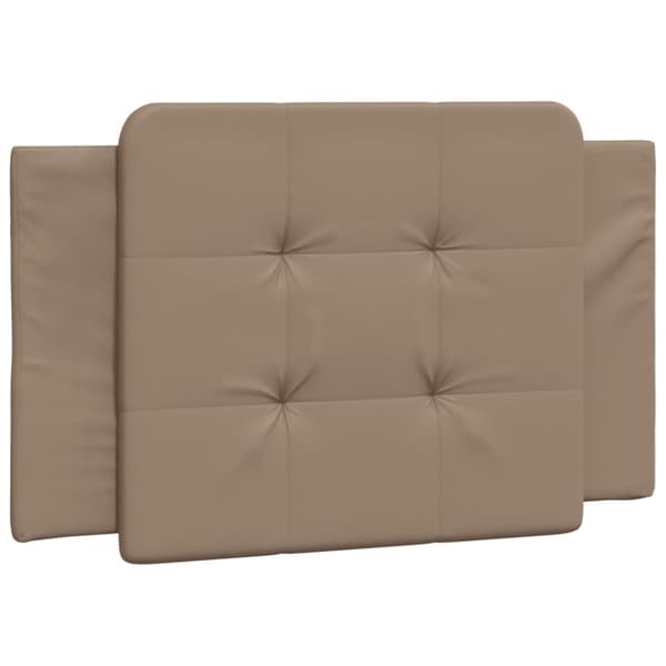 vidaXL seng 90x190 cm kunstlæder cappuccinofarvet