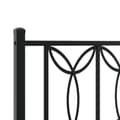 Miniatyrbillede 8 af 9: vidaXL sengeramme med sengegavl 200x200 cm metal sort