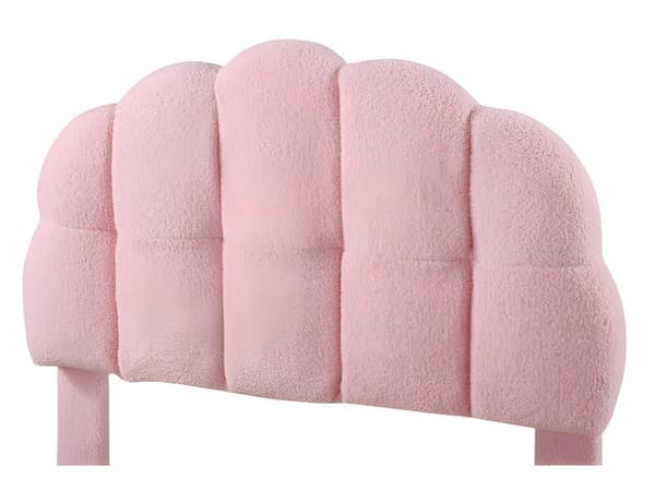 enkelsäng, barnsäng, ungdomssäng, stoppad säng, lamellram i trä, rund fleece
