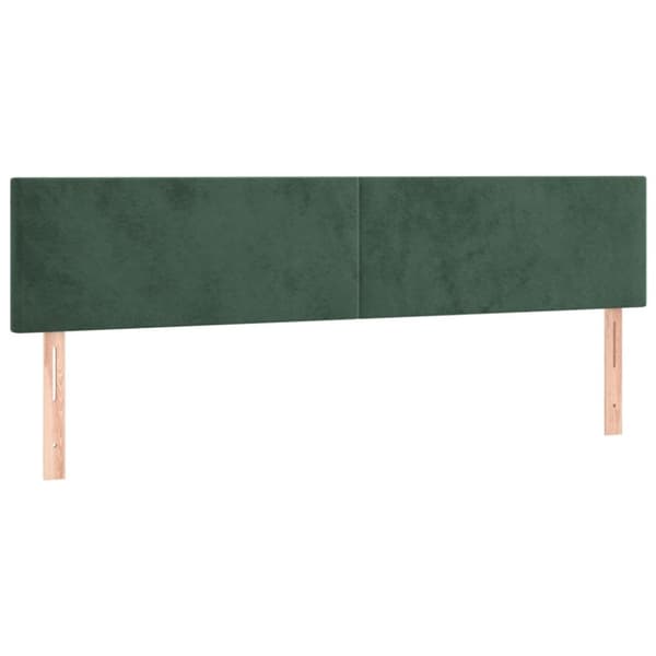 vidaXL Ramsäng med madrass mörkgrön 120x190 cm sammet