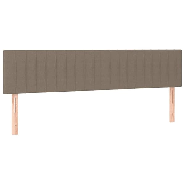 vidaXL Ramsäng med madrass taupe 120x190 cm tyg